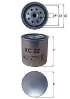 MAHLE KC22 - Filtro combustible