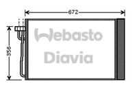 WEBASTO 82D0225512A - Condensador, aire acondicionado