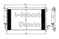 WEBASTO 82D0225564A - Condensador, aire acondicionado