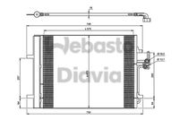 WEBASTO 82D0225670A - Malla radiador: 604 x 474 x 16 mm<br>