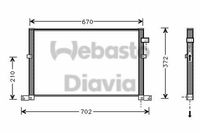 WEBASTO 82D0226117MA - Condensador, aire acondicionado