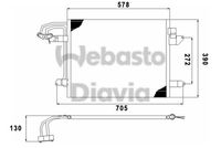 WEBASTO 82D0226191MA - Malla radiador: 540 x 400 x 16 mm<br>Artículo complementario / información complementaria 2: con secador<br>Peso [kg]: 2,8<br>