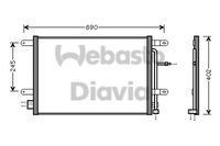 WEBASTO 82D0226209MA - Condensador, aire acondicionado