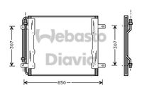 WEBASTO 82D0226215MA - Ancho de red [mm]: 501<br>Longitud de red [mm]: 532<br>Profundidad de red [mm]: 16<br>Material: Aluminio<br>Artículo complementario / información complementaria 2: sin secador<br>Agente frigorífico: R 134 a<br>para OE N°: 9705000154<br>Peso [kg]: 3,85<br>