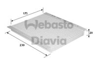 WEBASTO 82D0325116A - Filtro, aire habitáculo