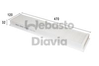 WEBASTO 82D0325159A - Filtro, aire habitáculo