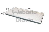 WEBASTO 82D0325161A - Filtro, aire habitáculo