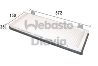 WEBASTO 82D0325172A - Filtro, aire habitáculo