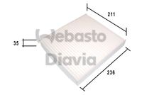 WEBASTO 82D0325180A - Filtro, aire habitáculo