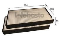 WEBASTO 82D0325212A - Filtro, aire habitáculo