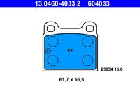 ATE 604033 - Juego de pastillas de freno