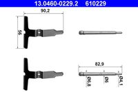 ATE 610229 - Lado de montaje: Eje trasero<br>Sistema de frenos: ATE<br>Peso [kg]: 0,05<br>