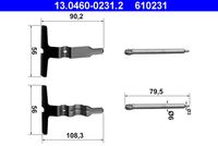 ATE 610231 - Lado de montaje: Eje trasero<br>Sistema de frenos: ATE<br>Peso [kg]: 0,05<br>