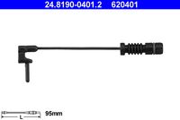 ATE 620401 - Lado de montaje: Eje trasero<br>Tipo de freno: Discos<br>Peso [kg]: 1,4<br>