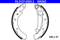ATE 650363 - Juego de zapatas de frenos