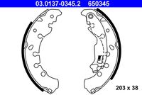 ATE 650345 - Juego de zapatas de frenos