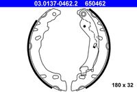 ATE 03.0137-0462.2 - Juego de zapatas de frenos