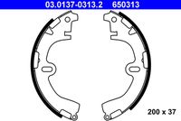 ATE 650313 - Lado de montaje: Eje trasero<br>Diámetro [mm]: 200<br>Ancho [mm]: 37<br>Sistema de frenos: Sumitomo<br>