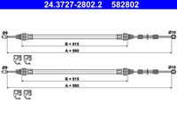 ATE 582802 - Lado de montaje: derecha<br>Lado de montaje: izquierda<br>