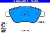 ATE 603810 - Juego de pastillas de freno