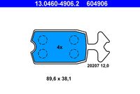 ATE 604906 - Juego de pastillas de freno