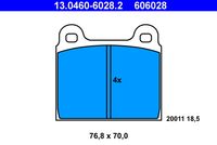 ATE 606028 - Juego de pastillas de freno