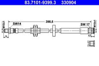 ATE 330904 - Tubo flexible de frenos