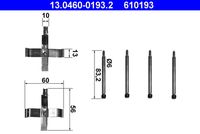 ATE 610193 - Kit de accesorios, pastillas de frenos