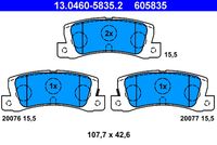 ATE 605835 - Juego de pastillas de freno
