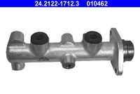 ATE 010462 - año construcción desde: 09/1988<br>Diámetro del pistón 1 [mm]: 23,8<br>Sistema de frenos: BOSCH/BENDIX<br>Rosca 1: 3x M10x1.0<br>Rosca 2: 1x M12x1.0<br>Material: Hierro fundido<br>Cantidad de agujeros de fijación: 2<br>Peso [kg]: 1,4<br>Número de conexiones: 4<br>