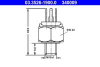 ATE 03.3526-1900.0 - Interruptor luces freno