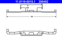 ATE 390492 - Muelle, pinza de freno