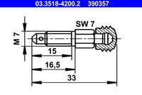 ATE 390357 - Válvula/tornillo de purga de aire