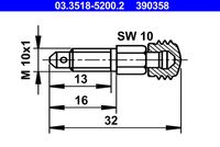 ATE 390358 - Válvula/tornillo de purga de aire