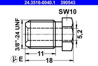 ATE 24.3516-0040.1 - Tornillo de unión