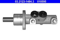 ATE 010595 - N.º de chasis (VIN) desde: 3A-T-000001<br>año construcción hasta: 12/1996<br>Vehículo con dirección a la izquierda / derecha: para vehic. dirección izquierda<br>Dinámica de frenado / conducción: para vehículos con ABS<br>Diámetro [mm]: 23,8<br>Sistema de frenos: ATE<br>Número de conexiones: 2<br>Medida de rosca: M10x1<br>Longitud 1 [mm]: 34,4<br>Longitud 2 [mm]: 116,6<br>