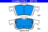 ATE 13.0460-7175.2 - Juego de pastillas de freno
