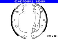 ATE 650415 - Juego de zapatas de frenos