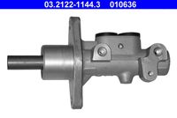 ATE 010636 - N.º de chasis (VIN) hasta: 6K-X-523000<br>Vehículo con dirección a la izquierda / derecha: para vehíc. dirección a la derecha<br>Dinámica de frenado / conducción: para vehículos sin ABS<br>Diámetro [mm]: 20,6<br>Material: Fundición de aluminio<br>Sistema de frenos: ATE<br>Número de conexiones: 4<br>Medida de rosca: M10x1<br>Longitud 1 [mm]: 35,4<br>Longitud 2 [mm]: 109,7<br>