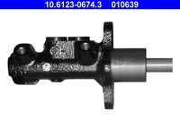 ATE 010639 - N.º de chasis (VIN) desde: 3A-T-000001<br>año construcción hasta: 12/1996<br>Vehículo con dirección a la izquierda / derecha: para vehíc. dirección a la derecha<br>Dinámica de frenado / conducción: para vehículos con ABS<br>Diámetro [mm]: 23,8<br>Sistema de frenos: ATE<br>Número de conexiones: 2<br>Medida de rosca: M12x1<br>Longitud 1 [mm]: 31,5<br>Longitud 2 [mm]: 119,6<br>