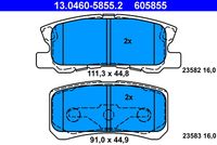 ATE 605855 - Juego de pastillas de freno