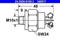 ATE 340017 - Interruptor luces freno