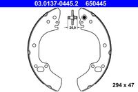 ATE 03.0137-0445.2 - Juego de zapatas de frenos