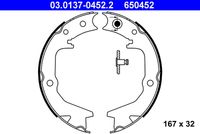 ATE 650452 - Juego de zapatas de frenos, freno de estacionamiento