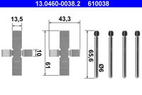 ATE 610038 - Lado de montaje: Eje delantero<br>Sistema de frenos: ATE<br>Peso [kg]: 0,07<br>