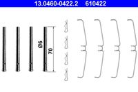 ATE 610422 - Lado de montaje: Eje trasero<br>Sistema de frenos: ATE<br>