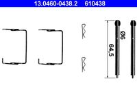 ATE 610438 - Lado de montaje: Eje trasero<br>Sistema de frenos: BREMBO<br>Peso [kg]: 0,04<br>