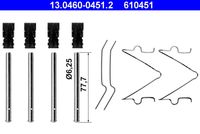 ATE 610451 - Kit de accesorios, pastillas de frenos