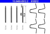 ATE 610912 - Kit de accesorios, pastillas de frenos