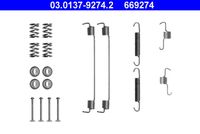 ATE 669274 - Lado de montaje: Eje trasero<br>Sistema de frenos: Lucas / TRW<br>